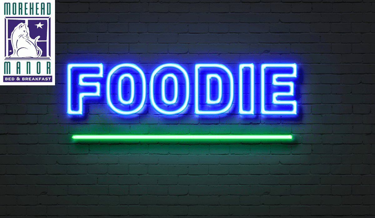 New Durham Restaurants Neon Foodie Sign